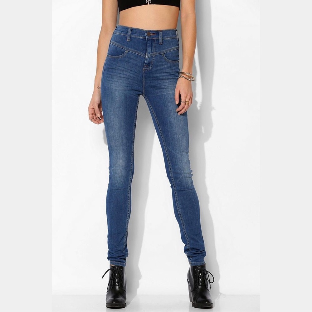 BDG Urban Outfitters High Rise Seam Ankle Jean